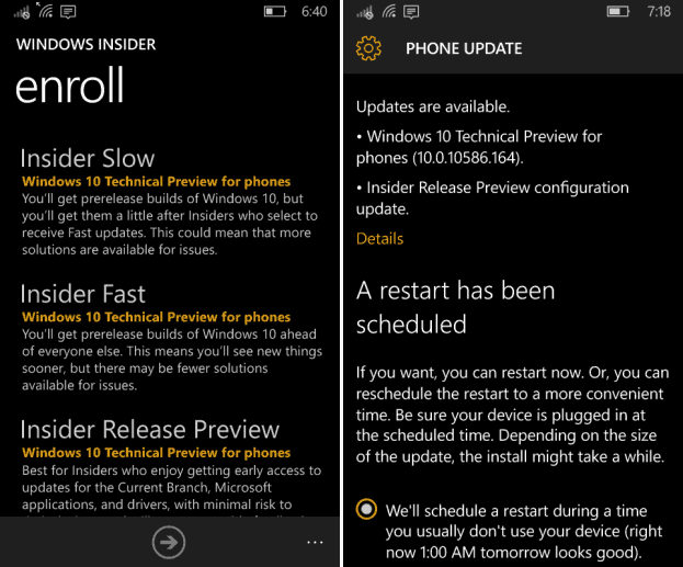 Windows 10 Mobile Build 10586.164 Released, Switch Rings για να το πάρει