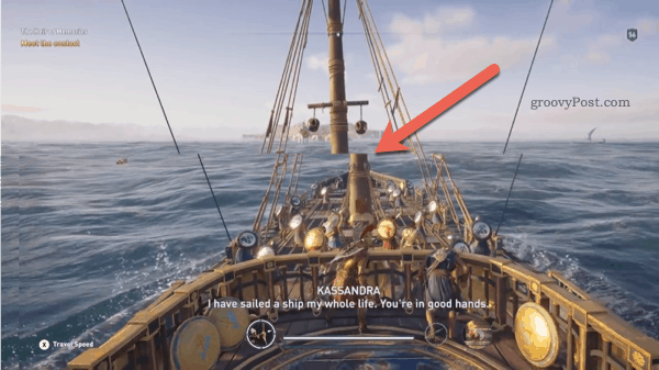 Παράδειγμα σκισίματος οθόνης στο Assassins Creed Odyssey