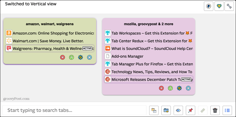 Tab Manager Plus για Firefox