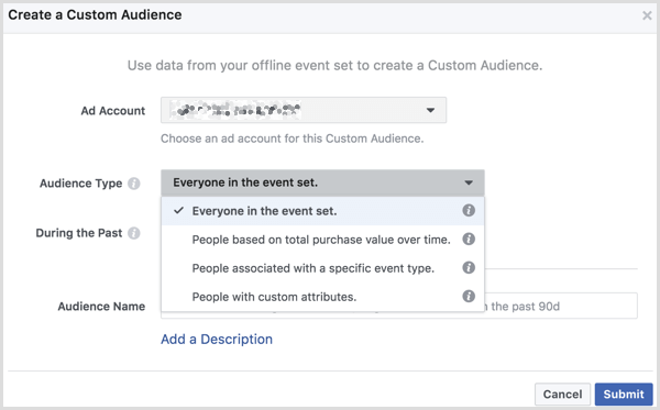 Το Facebook δημιουργεί προσαρμοσμένο κοινό από εκδήλωση εκτός σύνδεσης