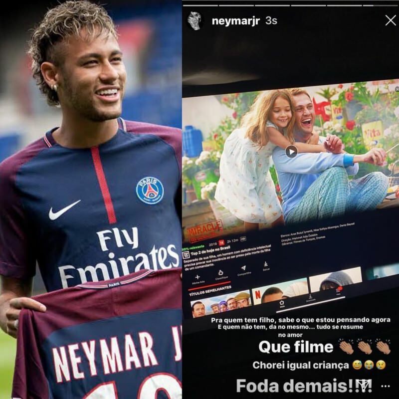 Ο παγκοσμίου φήμης ποδοσφαιριστής Neymar μοιράστηκε την τουρκική ταινία από τον λογαριασμό του στα μέσα κοινωνικής δικτύωσης!