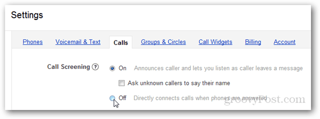 Πώς να απενεργοποιήσετε την προβολή των κλήσεων Google Voice