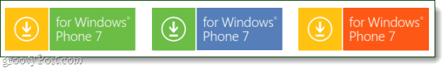 Λογότυπο νέου κουμπιού Windows Phone 7