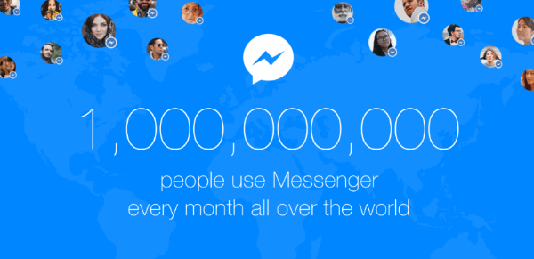 Facebook messenger ένα δισεκατομμύριο χρήστες