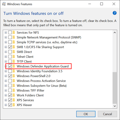 Προστασία εφαρμογών προστασίας των Windows