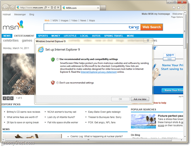 Τελικός Internet Explorer 9, τώρα διαθέσιμος