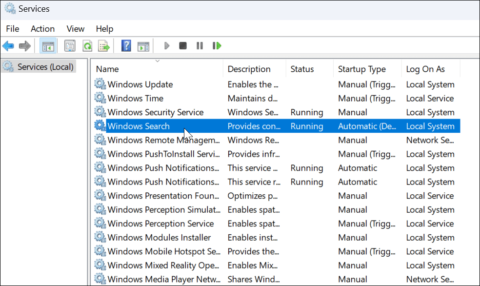 Η γραμμή αναζήτησης των Windows 11 δεν λειτουργεί