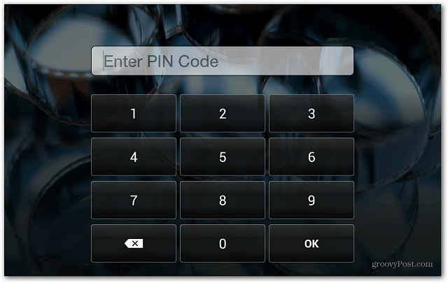 Κλείδωμα οθόνης Kindle Fire HD Πληκτρολογήστε τον κωδικό PIN