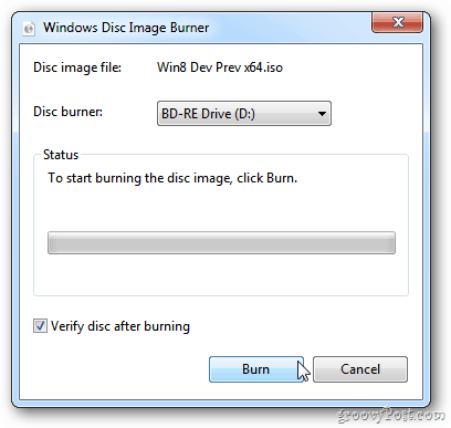Λέιζερ εικόνας δίσκου Windows