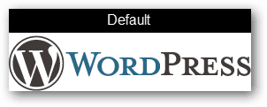 default λογότυπο wordpress