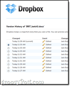 dropbox έκδοση και αντίγραφα ασφαλείας