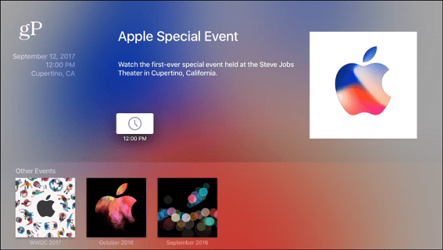 Ειδική εκδήλωση Apple Apple TV