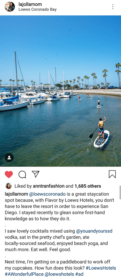 Πώς να γράψετε ελκυστικούς υπότιτλους Instagram, ιδανικό παράδειγμα ανάρτησης μήκους λεζάντας με πολλές παραγράφους από το lajollamom