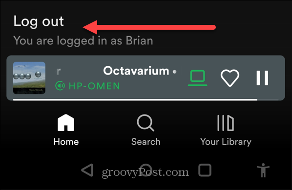 Αποκτήστε το Spotify σε μια οθόνη κλειδώματος Android
