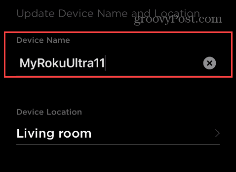 Αλλάξτε το όνομα του Roku σας
