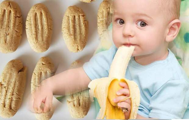Συνταγή μπισκότου μωρών μπανάνας