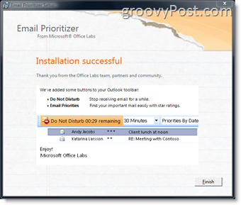 Πώς να οργανώσετε τα εισερχόμενά σας με το νέο πρόσθετο προτεραιότητας ηλεκτρονικού ταχυδρομείου για το Microsoft Outlook:: groovyPost.com