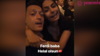 Τραγούδι πατέρα Ferdi από την Amine Gülşe και τον Mesut Özil!