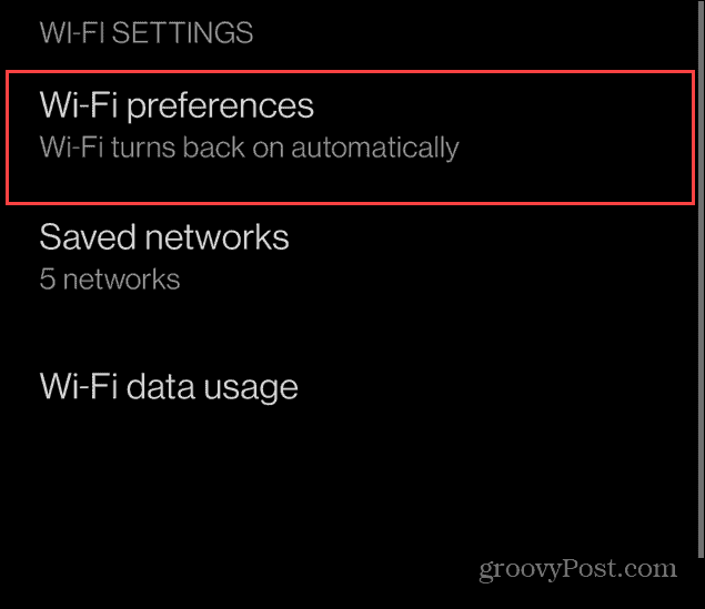 Ενεργοποιήστε αυτόματα το Android Wi-Fi