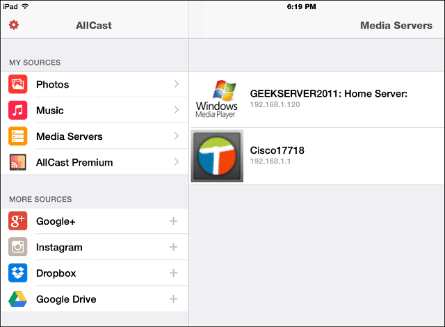 Το AllCast για iOS πραγματοποιεί ροή μέσων σε Xbox, Roku, Chromecast και άλλα