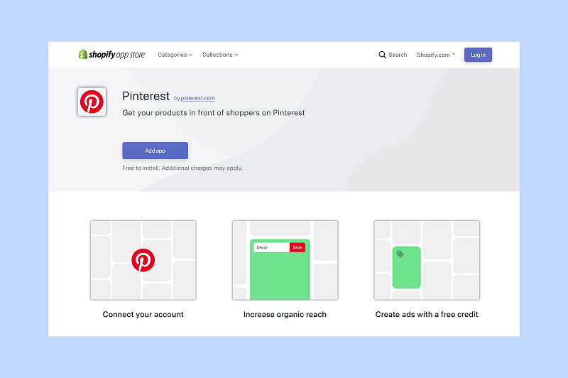 Η Pinterest λανσάρει μια νέα εφαρμογή με το Shopify που δίνει στους περισσότερους από ένα εκατομμύριο εμπόρους τους έναν γρήγορο τρόπο να ανεβάζουν καταλόγους στο Pinterest και να μετατρέπουν τα προϊόντα τους σε καρφίτσες προϊόντων.