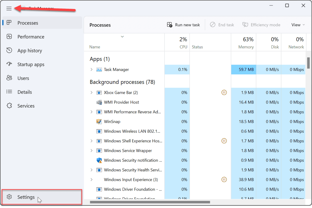 Πώς να αλλάξετε τη σελίδα εκκίνησης του Task Manager στα Windows 11