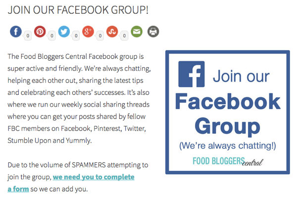 Προσκαλέστε επισκέπτες του ιστότοπου να συμμετάσχουν στην ομάδα σας στο Facebook.