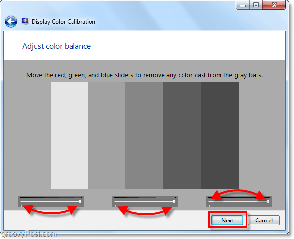 Πώς να βαθμολογήσετε το χρώμα οθόνης των Windows 7 χρησιμοποιώντας το dccw.exe