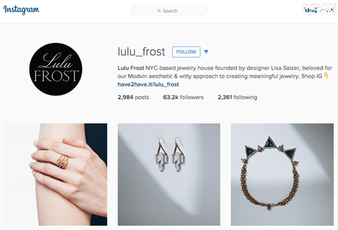 lulu frost instagram προφίλ