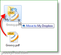 Dropbox screenshot - σύρετε και αποθέστε αρχεία για να τα δημιουργήσετε αντίγραφα ασφαλείας στο διαδίκτυο