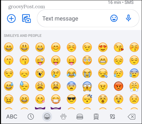 Emojis πληκτρολογίου πράσινο μήλο