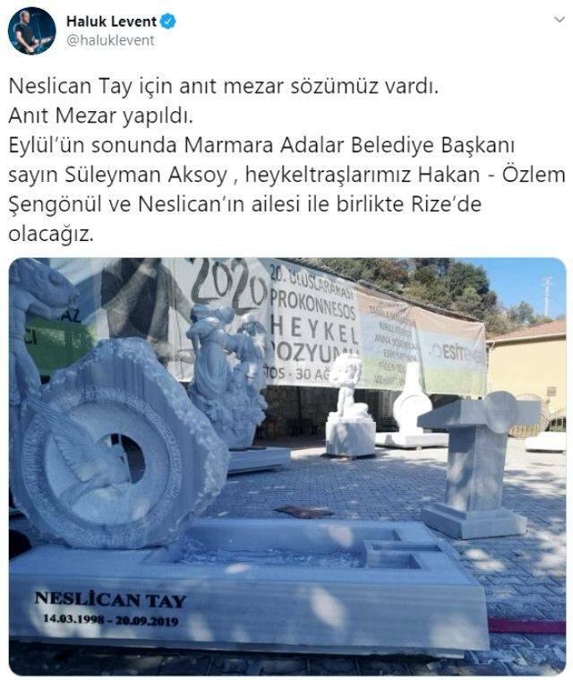 Ο Haluk Levent τήρησε την υπόσχεσή του για τον Neslican Tay! Θα γίνει ένας μνημειώδης τάφος ...