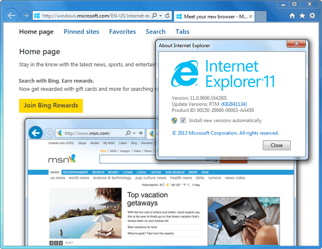 Ο Internet Explorer 11 είναι πλέον διαθέσιμος για Windows 7