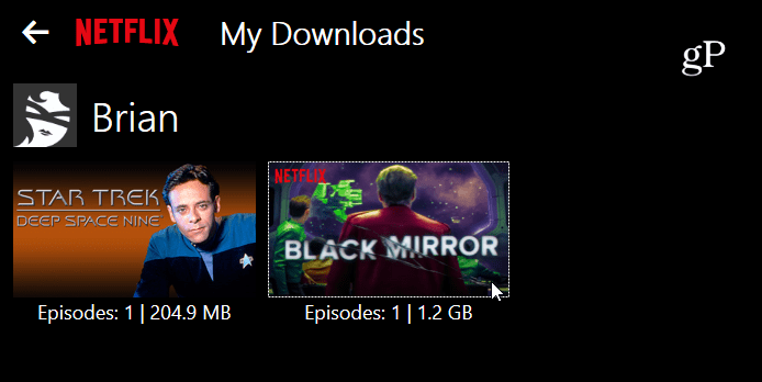 My Downloads Netflix