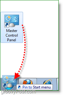 Windows 7 screenshot -αποκτήστε τον κύριο πίνακα ελέγχου για να ξεκινήσει το μενού