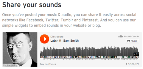 το soundcloud μοιράζεται τους ήχους σας