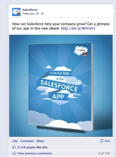 salesforce facebook διαφήμιση