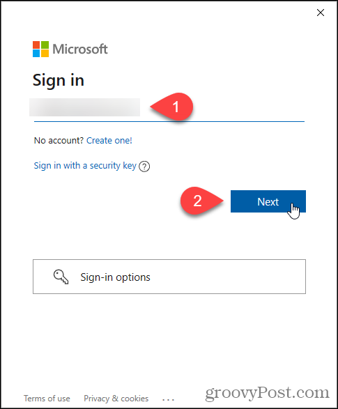 Εισαγάγετε το email της Microsoft για το πρόγραμμα Windows Insider