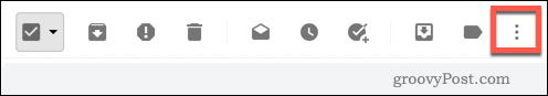 Εικονίδιο μενού με τρεις κουκκίδες Gmail