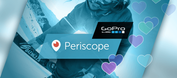 periscope μεταδίδεται με κάμερα gopro