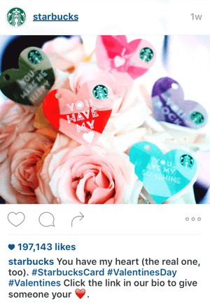 Starbucks instagram παρότρυνση για δράση