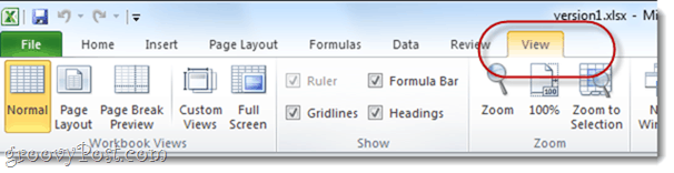 προβολή επιλογές excel υπολογιστικά φύλλα γραφείου 2010
