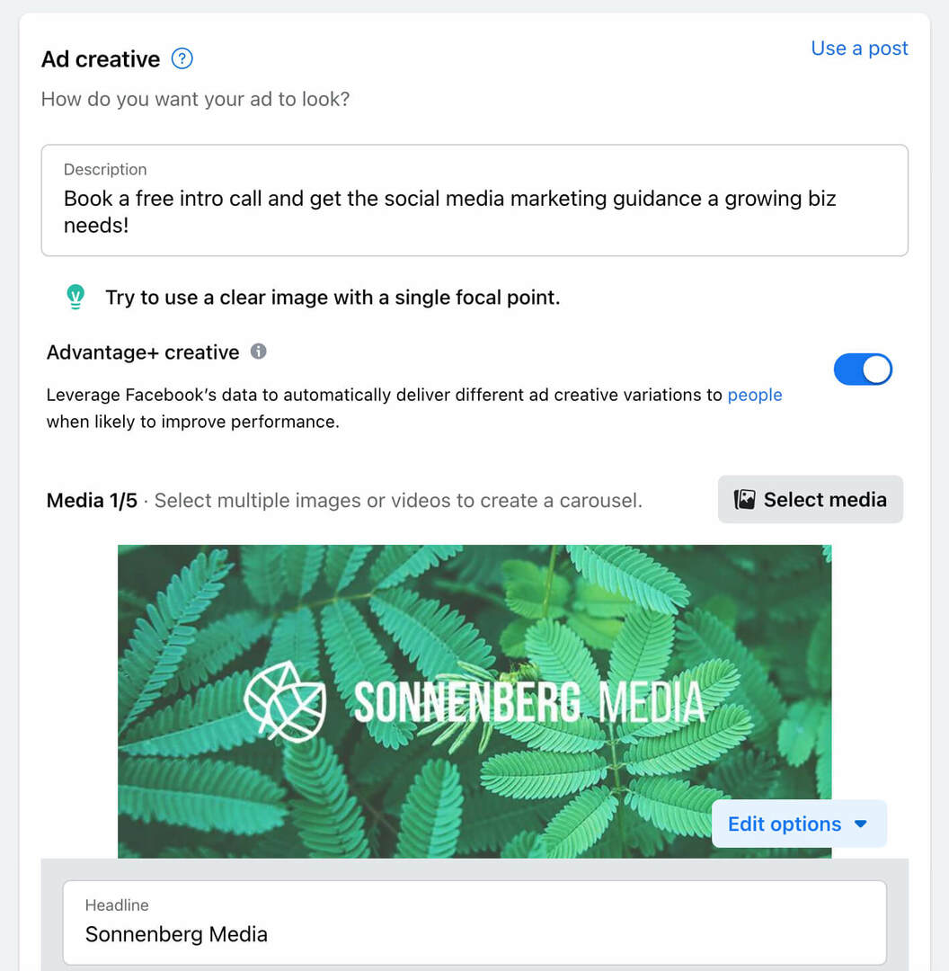 how-to-promote-your-book-now-or-serve-action-buttons-with-paid-facebook-campaigns-add-creatives-build-carousel-leverage-advantage-plus-creative-sonnenbergmedia-example-26