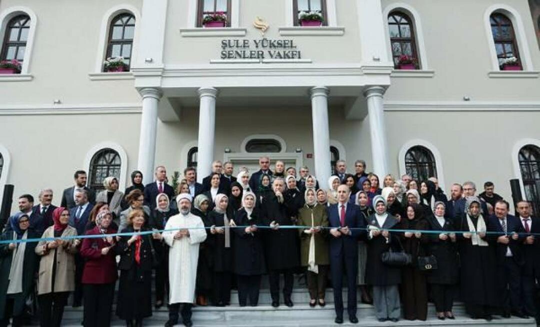 Το κτίριο υπηρεσιών του Ιδρύματος Şule Yuksel Şenler άνοιξε υπό την ηγεσία του Προέδρου Ερντογάν