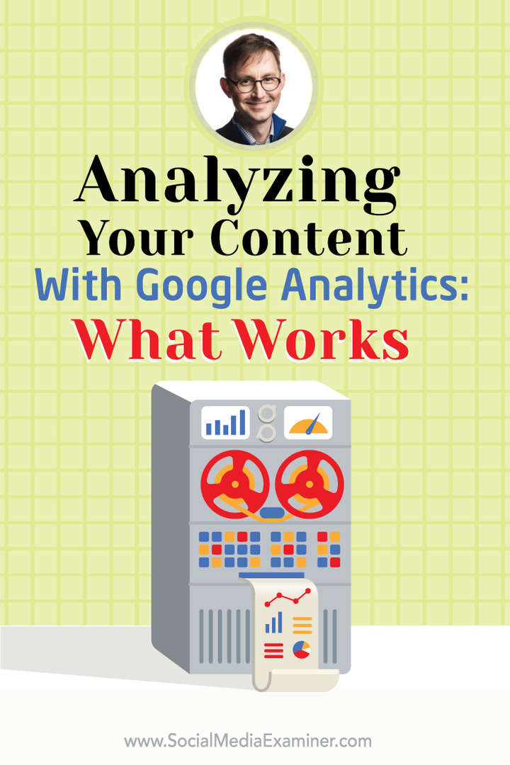 Ανάλυση του περιεχομένου σας με το Google Analytics: Πώς να ξέρετε τι λειτουργεί: Social Media Examiner