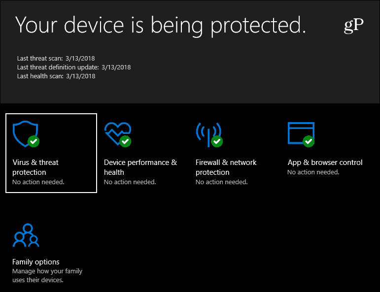 Windows Defender Ασφάλεια Windows 10