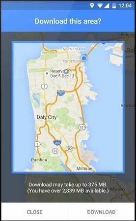 Πώς να χρησιμοποιήσετε τους νέους ενημερωμένους χάρτες εκτός σύνδεσης Google στο Android