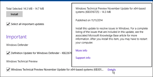 Windows Update Νοέμβριος