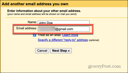 gmail ψευδώνυμο email