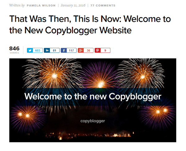 επιστροφή σχολίων copyblogger